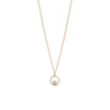 Floating 6.5mm Natural Color Cultured Freshwater Pearl Necklace