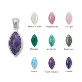 Marquise Gemstone Pendant