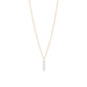 16" + 2" 14/20 Gold Filled Crinkly Cultured Freshwater Rice Pearl Drop Necklace