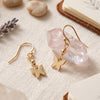 14 Karat Gold Plated Butterfly Drop Earrings