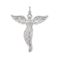 Rhodium Plated Swarovski Crystal Angel Pendant