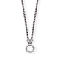 18" Oxidized Inverted Hinge Clasp Rope Necklace