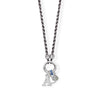 18" Oxidized Inverted Hinge Clasp Rope Necklace