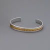 Gold Filled and Sterling Silver Native American Cuff Bracelet
