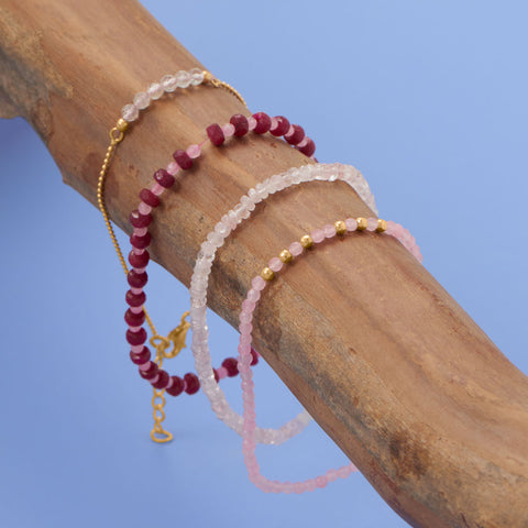 Shades of Pink! Stretch Bracelet Set