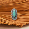 Mexican Campitos Turquoise Fan Design Ring