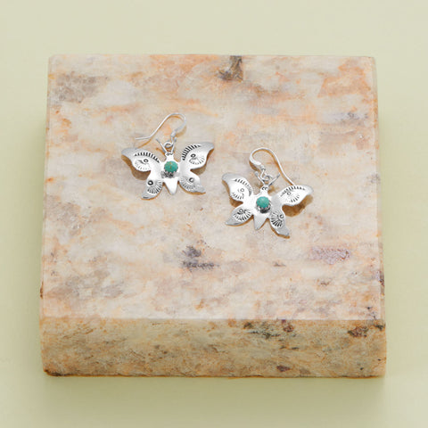 Navajo Turquoise Butterfly Earrings
