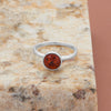 8mm Round Genuine Baltic Amber Ring