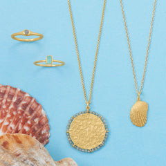 Beachy Beauties! 14 Karat Gold Plated Jewelry Set