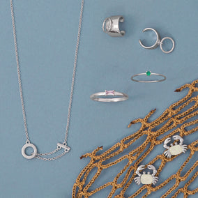 Pretty Pincher! Rhodium Plated Jewelry Set