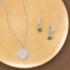 Going Green! Rhodium Plated Jewelry Duo
