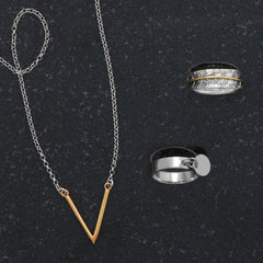 Mixed Metal Marvels! Sterling Silver Jewelry Set