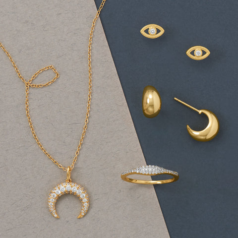 Got My Eyes on You! 14 Karat Gold Plated Jewelry Set