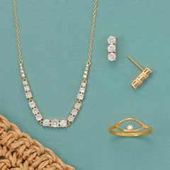 Eyes for Gold! 14 Karat Gold Plated Jewelry Set