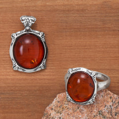 Bold and Natural! Oxidized Sterling Silver Jewelry Duo