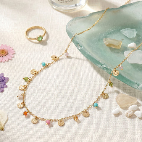 Confetti Charm! 14 Karat Gold Plated Jewelry Set