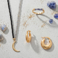 Midnight Muse! 14 Karat Gold Plated Jewelry Set