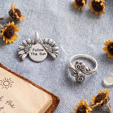 Sunflower State of Mind! Oxidized Jewelry Set