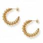 18 Karat Gold PVD Wired Statement Hoop Earrings