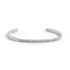 Stainless Steel "Kind Heart Fierce Mind" Cuff Bracelet