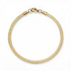 7" 18 Karat Gold PVD 3mm Herringbone Bracelet