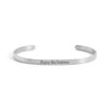 Stainless Steel "Enjoy the Journey" Cuff Bracelet
