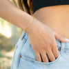 6.5" + 1" Stainless Steel Paperclip Bracelet