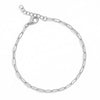 6.5" + 1" Stainless Steel Paperclip Bracelet