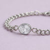 6.5" + 2" Stainless Steel CZ Curb Chain Bracelet