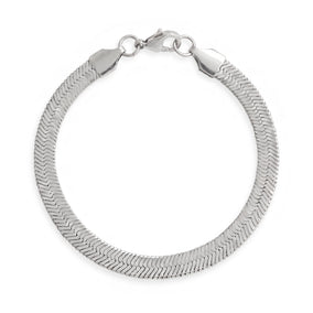 7" Stainless Steel 5.5mm Herringbone Bracelet