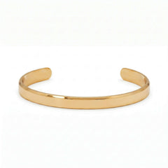 18 Karat Gold PVD Stainless Steel Polished Cuff Bracelet