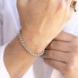 8.5" 4mm Stainless Steel Rounded Box Chain Mens' Bracelet