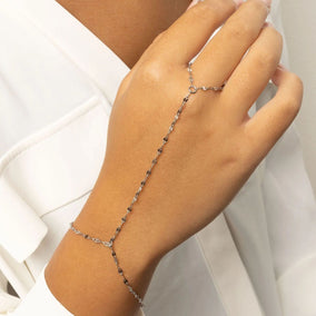 7.5" + 1" Stainless Steel Coffee Hand Chain