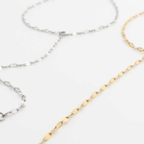 7.5" + 1" Stainless Steel Coffee Hand Chain