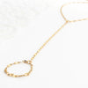 7.5" + 1" 18 Karat Gold PVD Stainless Steel Coffee Hand Chain