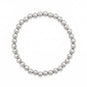 7.5" 6mm Stainless Steel Bead Stretch Bracelet