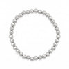 7.5" 6mm Stainless Steel Bead Stretch Bracelet