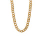 17" Gold Tone Curb Chain Toggle Necklace