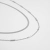 16" + 2" Stainless Steel Satellite Bar Necklace