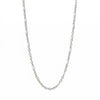 16" + 2" Stainless Steel White Confetti Satellite Necklace