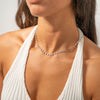 16" + 2" Stainless Steel Sunburst Necklace