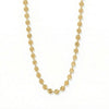 18 Karat Gold PVD Stainless Steel Sunburst Necklace