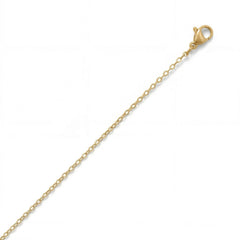 18 Karat Gold PVD Stainless Steel 1.5mm Cable Chain