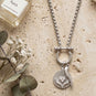 18" + 2" Stainless Steel Horseshoe Carabiner Necklace