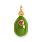 18 Karat Gold PVD Stainless Steel Martini Olive Charm