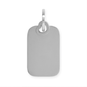 Stainless Steel Engravalbe Rectangle Tag Charm