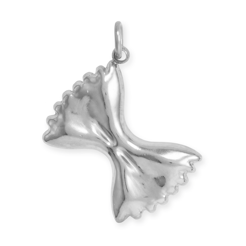 Stainless Steel Bowtie Pasta Charm
