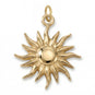 18 Karat Gold PVD Stainless Steel Mystic Sun Charm
