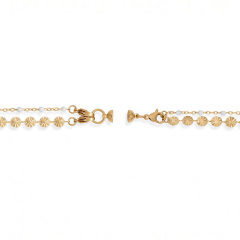 18 Karat Gold PVD Stainless Steel Magnetic Layering Converter Clasp