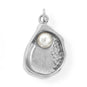 Stainless Steel Imitation Pearl and Shell 3D Charm